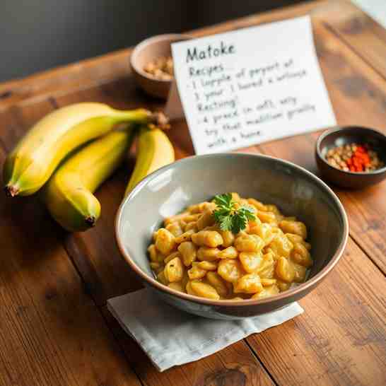 Kenyan Matoke - Easy Vegan Green Banana Recipe for One